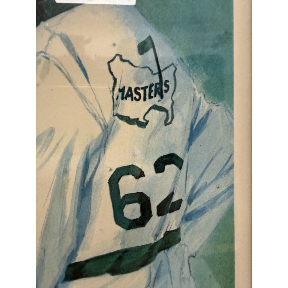 Sam Snead Signed Gustavson 1954 Masters Playoff Ben Hogan Golf Print Framed - Picture 8 of 11